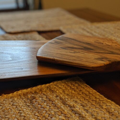 Matching Walnut Meat and Cheese Tray